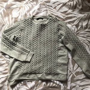 Quilted Gray Pullover
